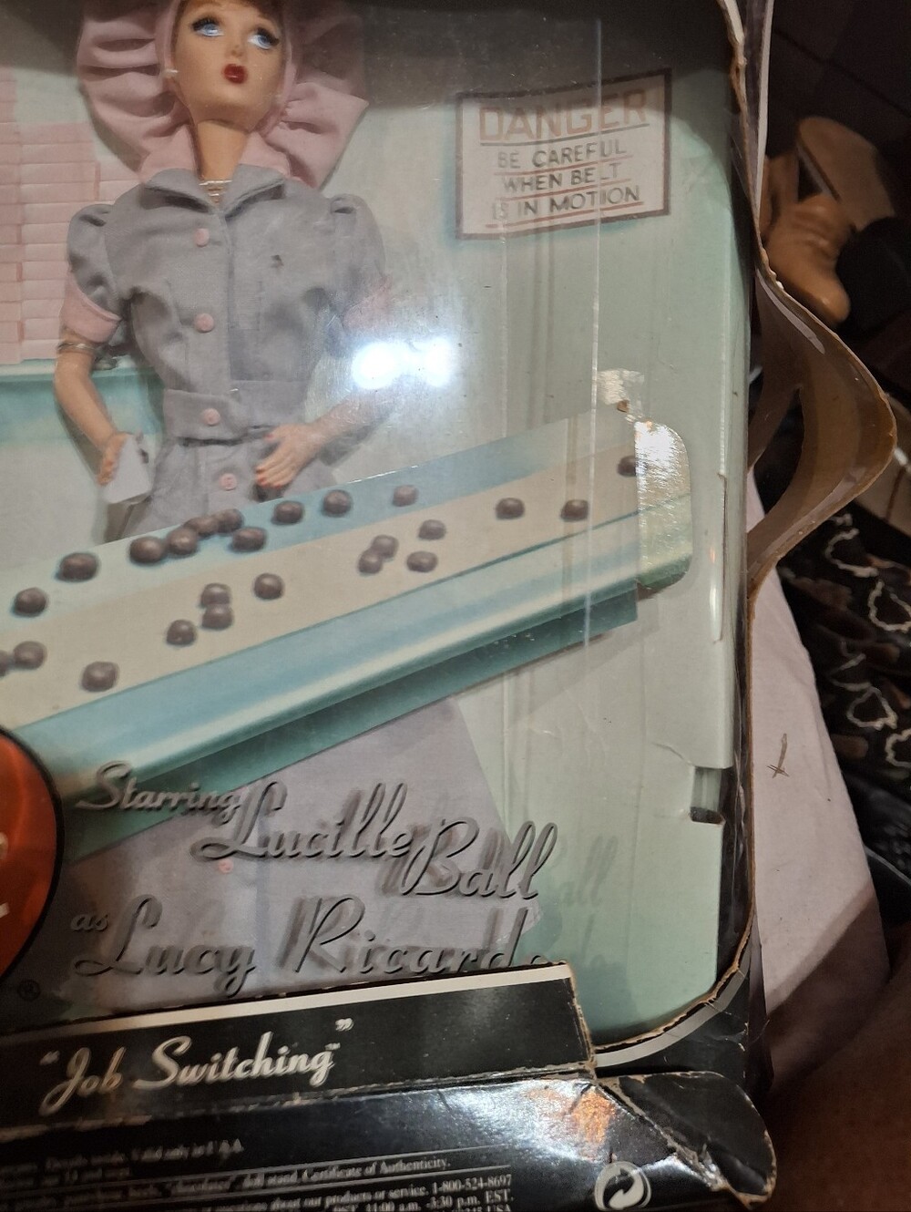 Mattel Lucille Ball Decorative Figurine - Pink & Light Blue